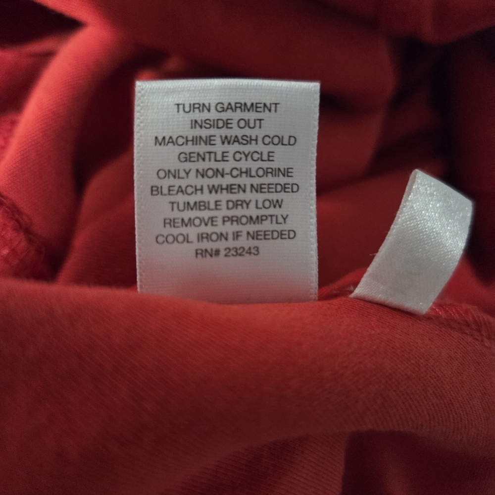 New York & Company Orange 100% Cotton Dress With Pockets Sz XS Flowy Summer - Picture 7 of 7